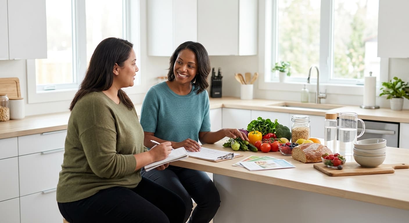 Metabolic reset visual showing structured food and wellness planning